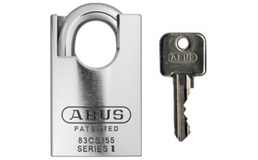 ABUS 83CS/55-300 Rock Padlock - 888 Keyway, Protected Shackle, 6-Pin Rekeyable